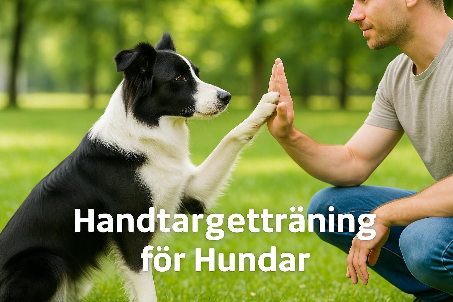 Handtargetträning för hundar